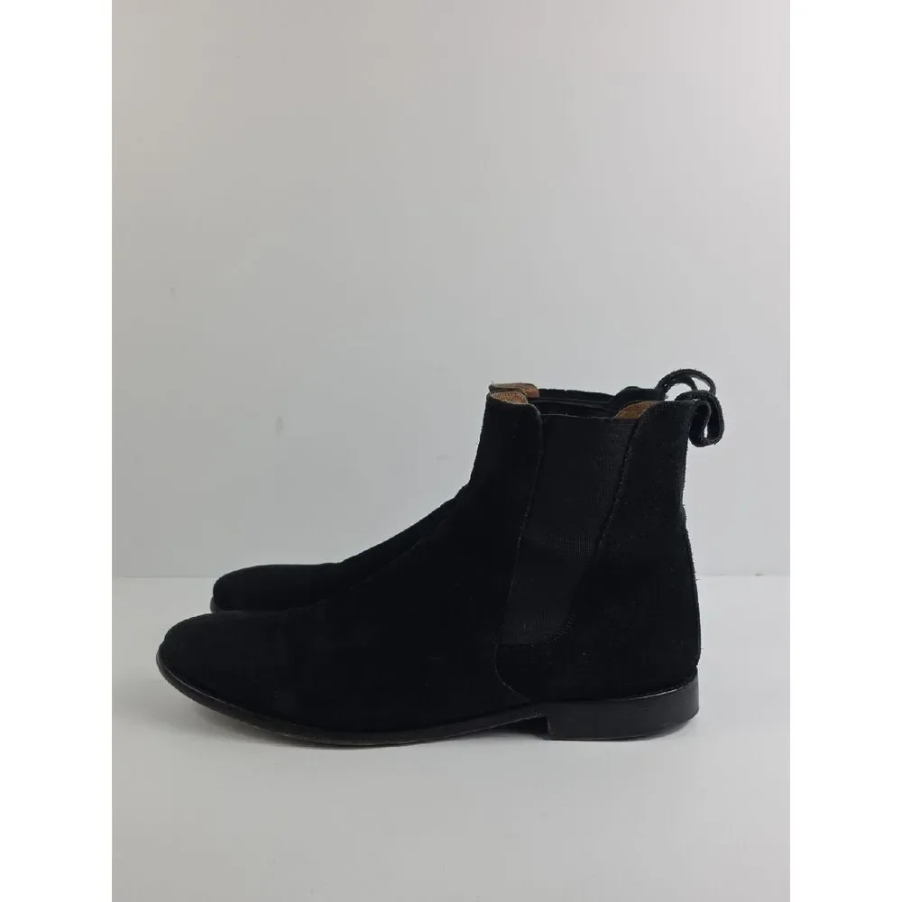 Oro The Classic Black Suede Chelsea Men's Boots Size 13.